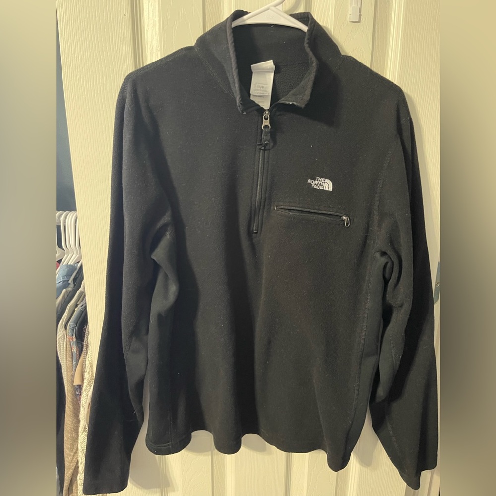 Black North Face Quarter Zip